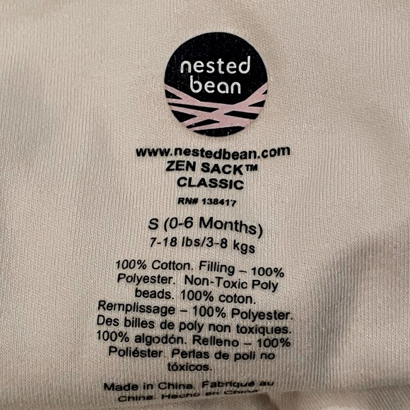Nested Bean Zen Sack Classic Size Small (0-6 Months) - Picture 10 of 11